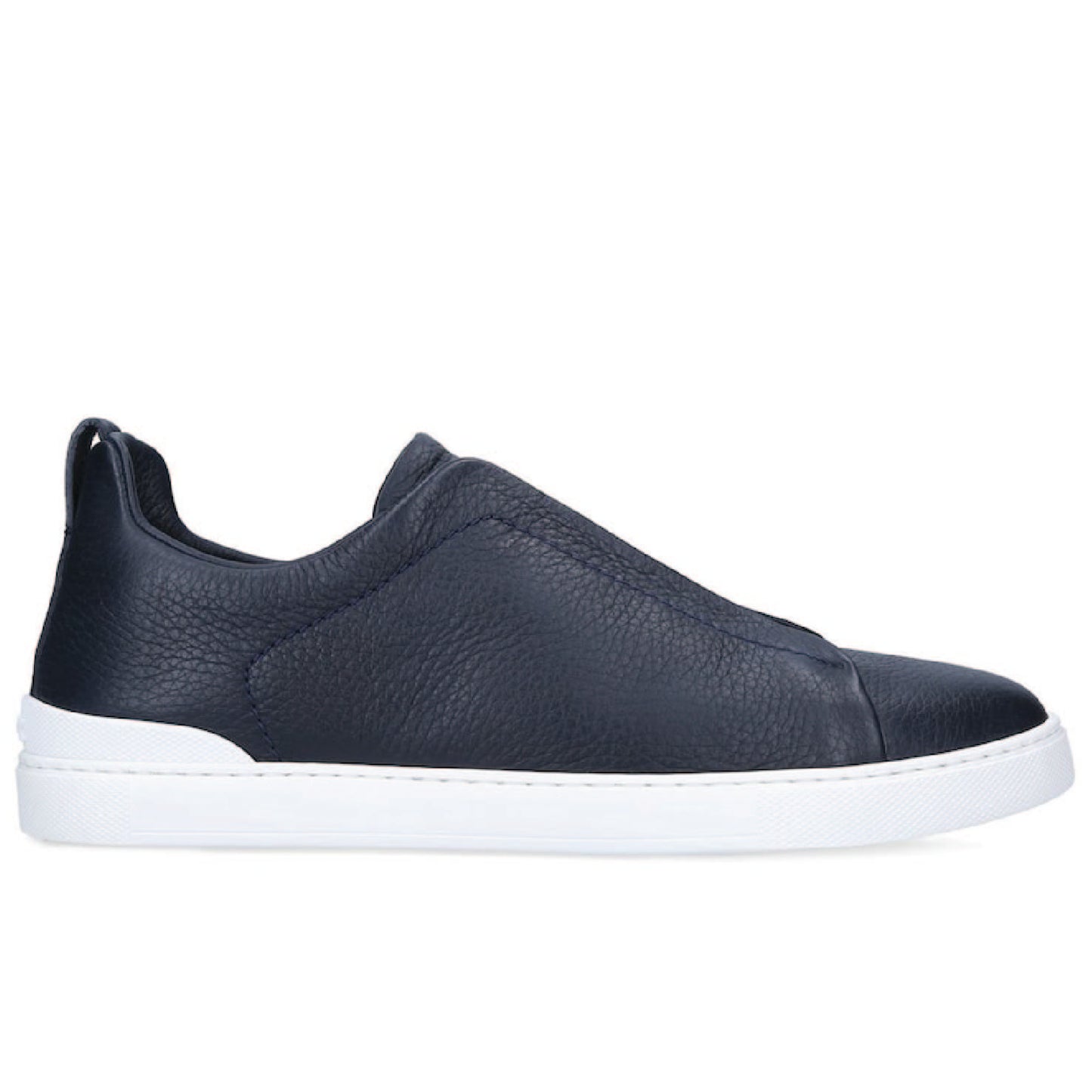 Zegna Triple Stitch Sneakers, crafted from navy blue