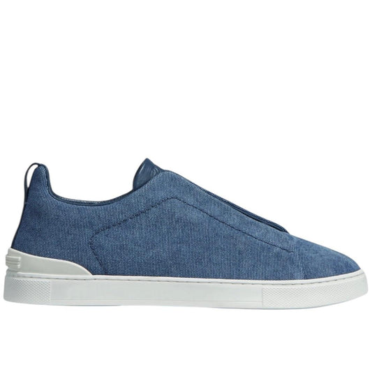 Zegna Triple Stitch blue canvas
