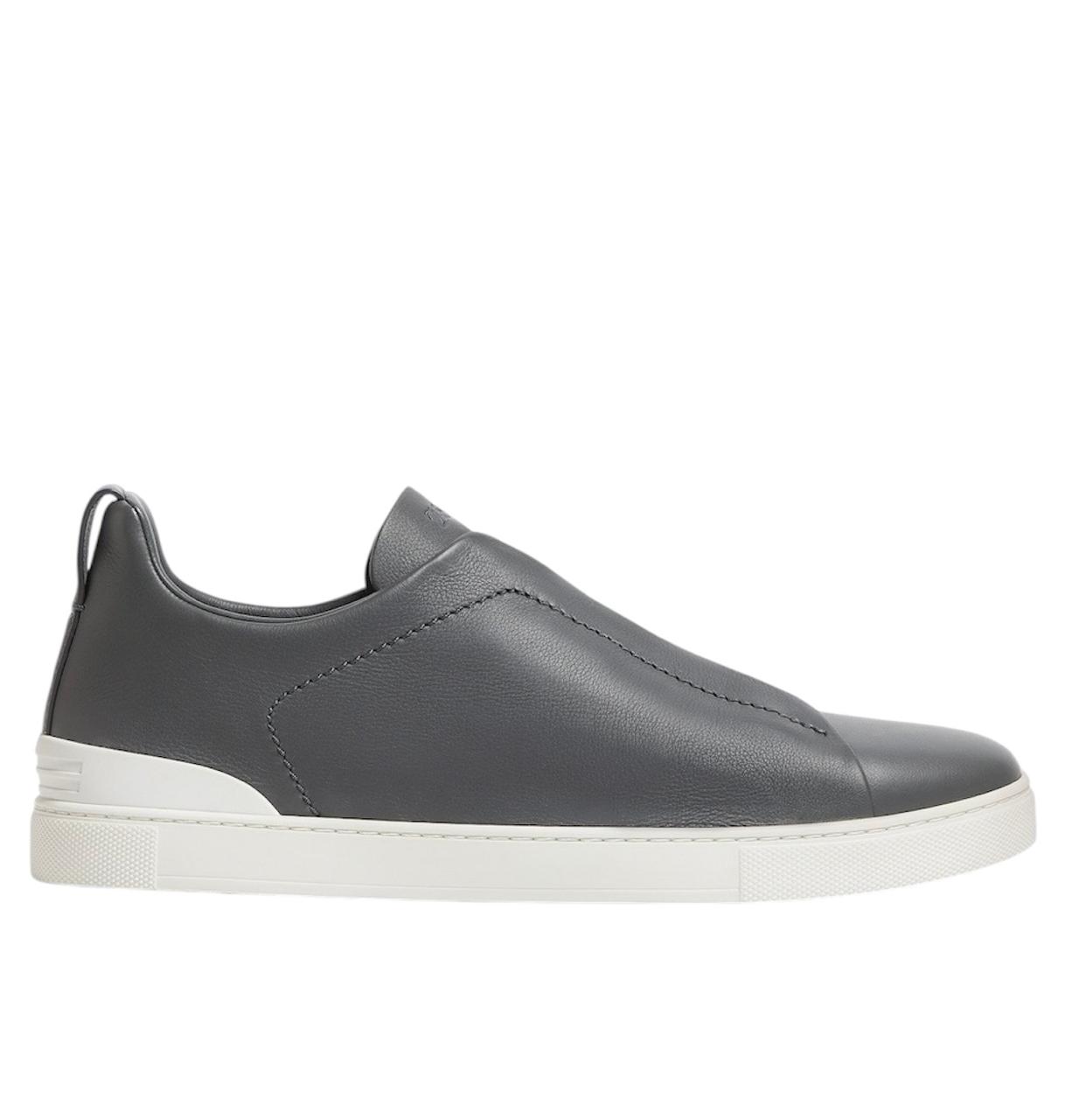 Zegna Triple Stitch Dark Grey