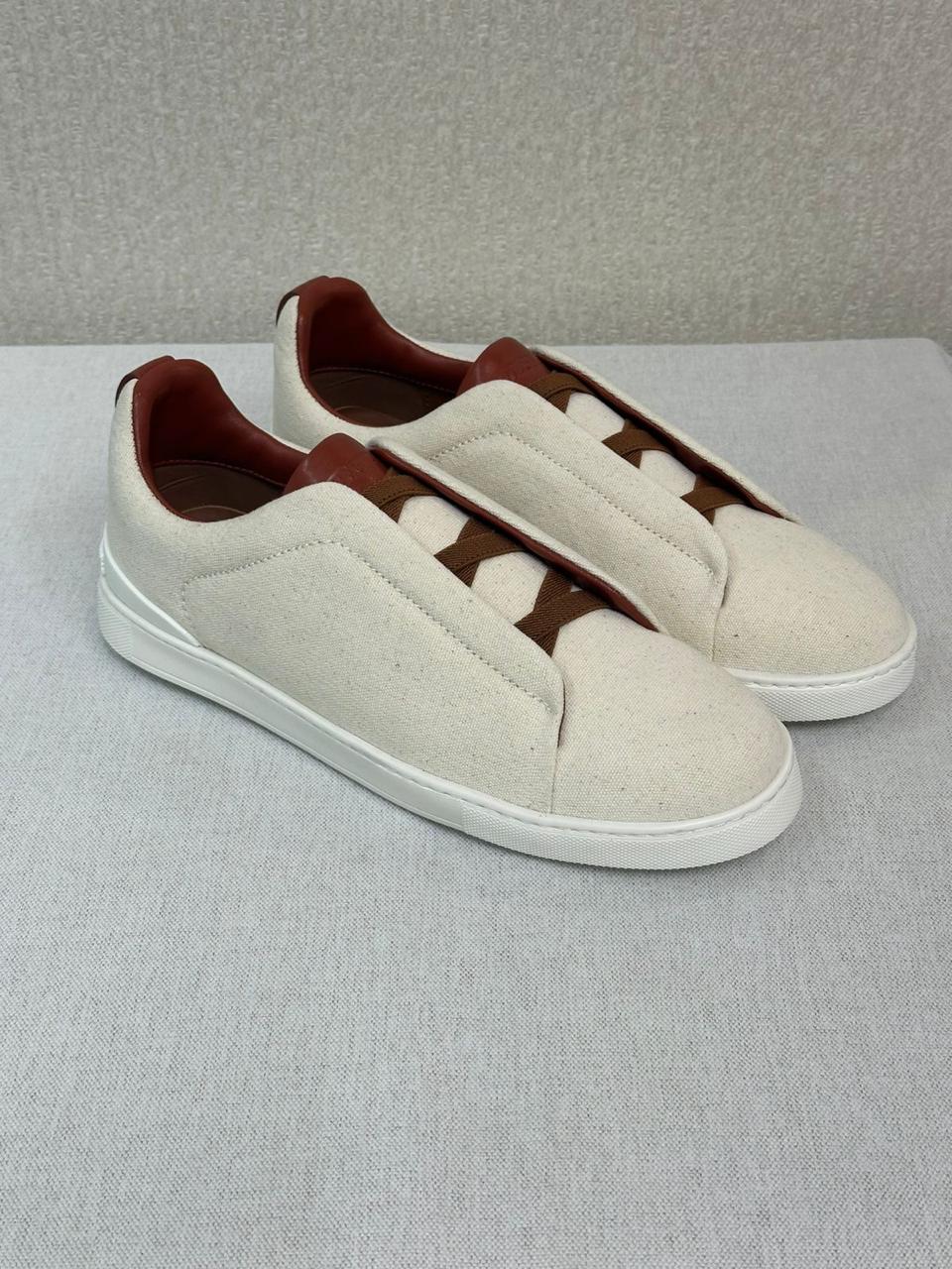 Zegna Triple Stitch light beige Canvas