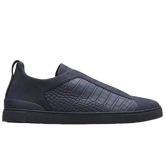 Premium luxury Zegna triple stitch crocodile
