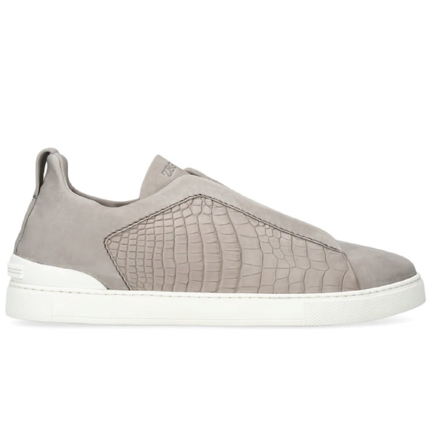 Premium luxury Zegna triple stitch Light Grey